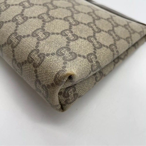 Authentic Gucci GG plus Beige/ Brown Clutch Bag GUC - Picture 11 of 15